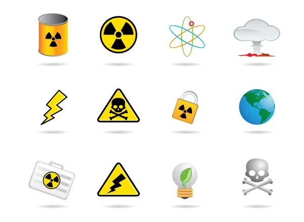 Icono de la energía nuclear Ilustraciones de stock libres de derechos