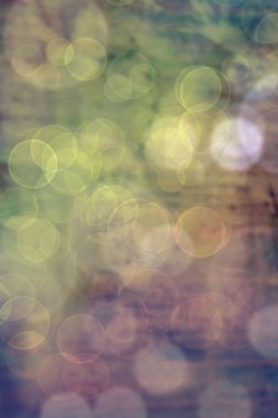 Vintage blurred lights bokeh effect clipart