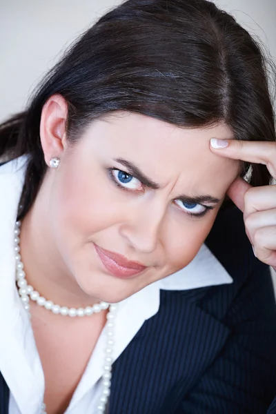 Angry businesswoman. — Stock Photo, Image