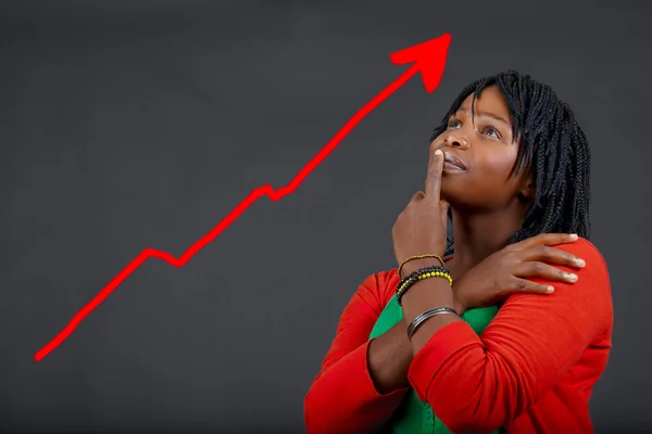 Donna africana crescita personale — Foto Stock