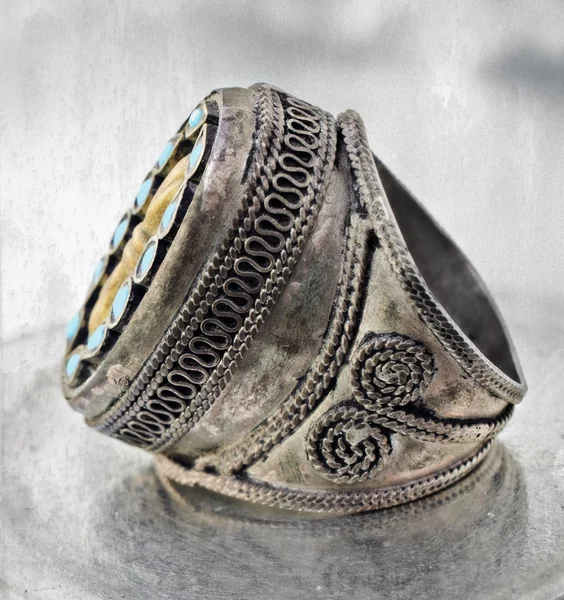 Turkish tribal ring — Stock Photo, Image