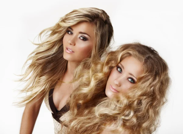 Blond sisters — Stock Photo, Image