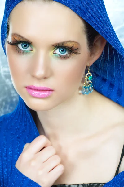 Mulher de maquiagem de moda . — Fotografia de Stock