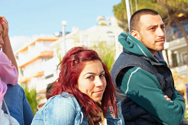 Турецкая пара в Кушадасы — стоковое фото