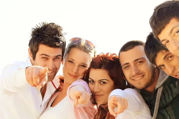 Young Turkish student group of friends — Stock Photo, Image