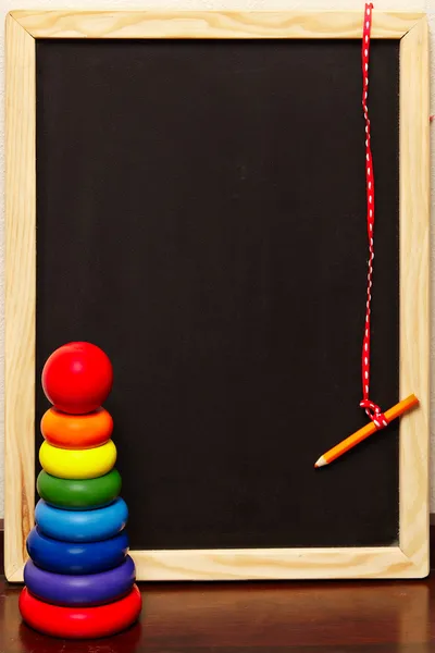 Blackboard and pyramid — Stock Image Blackboard and pyramid Royalty Free Stock Photos