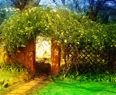 Enchanted garden clipart