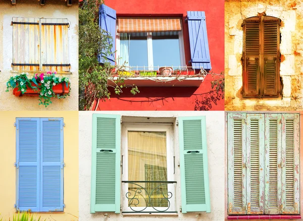 Traditional French windows — Stock Photo, Image