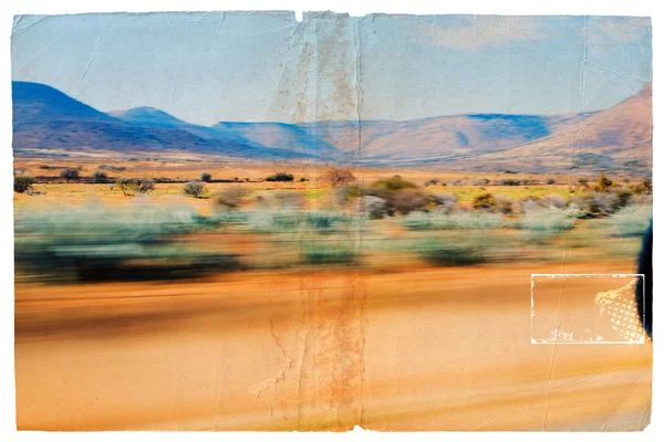 Grunge bewegt Wüstenlandschaft — Stockfoto