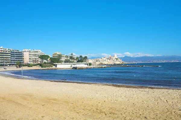 View of Antibes from the beach — Stock Photo, Image