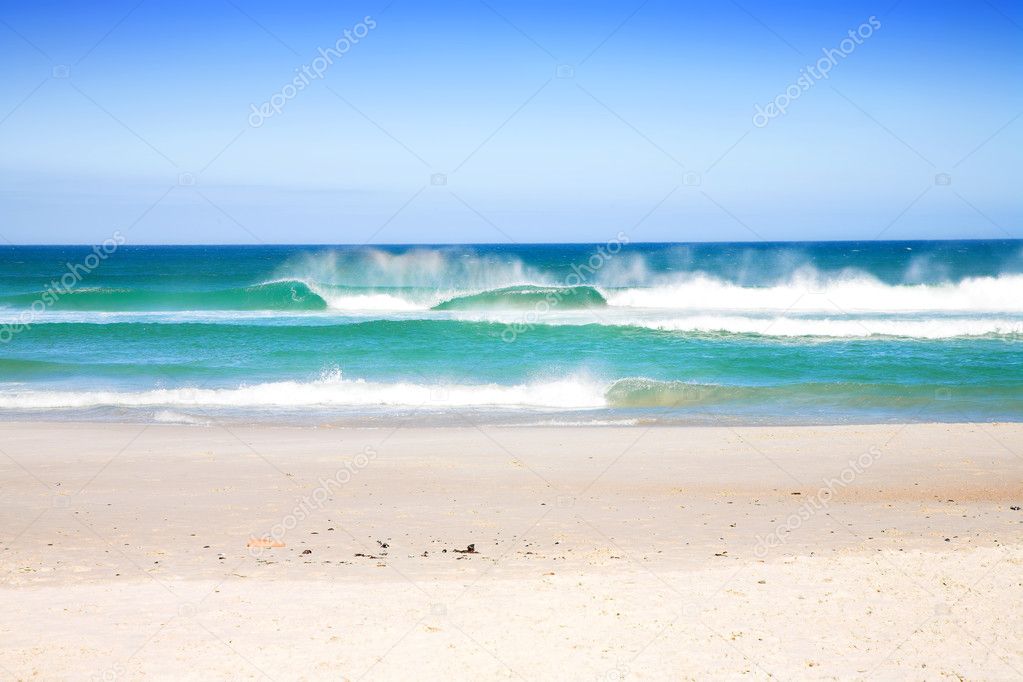Beach with waves