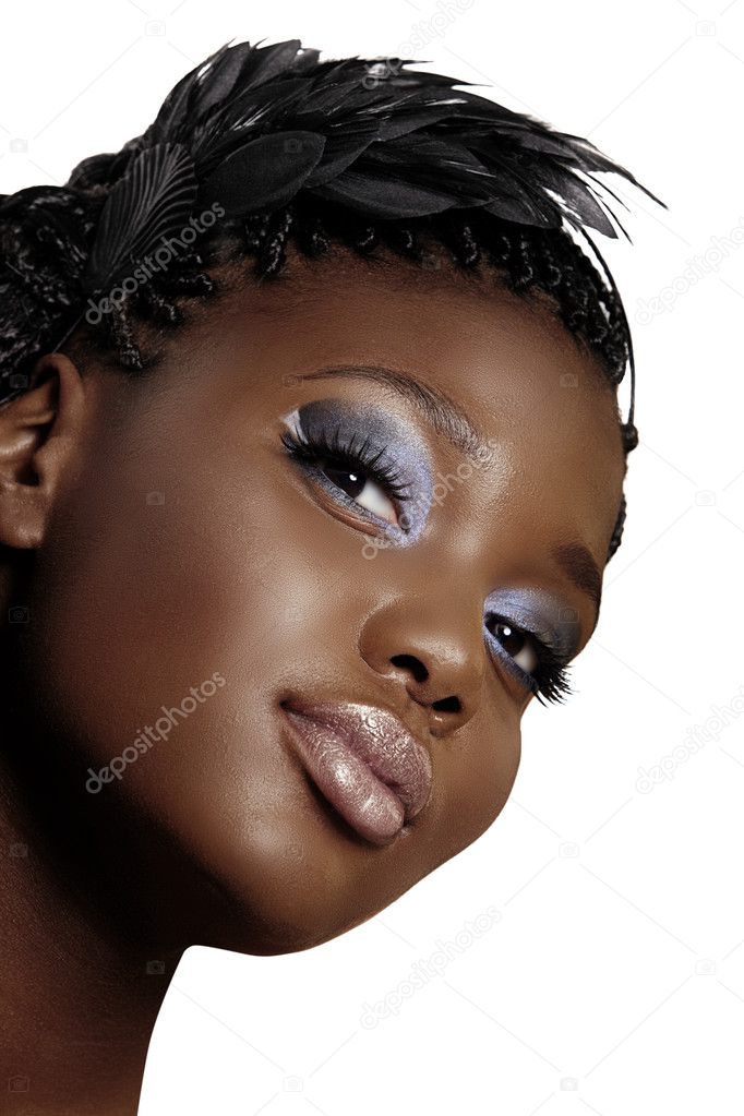 African woman beautiful face