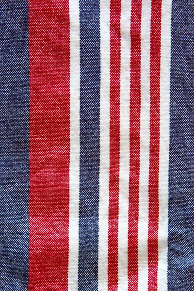 stock image Cotton with red, blue and white stripes