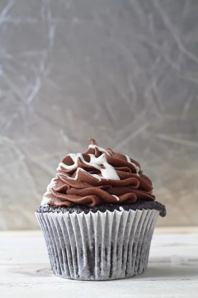 Cremiger Schokoladenkuchen — Stockfoto
