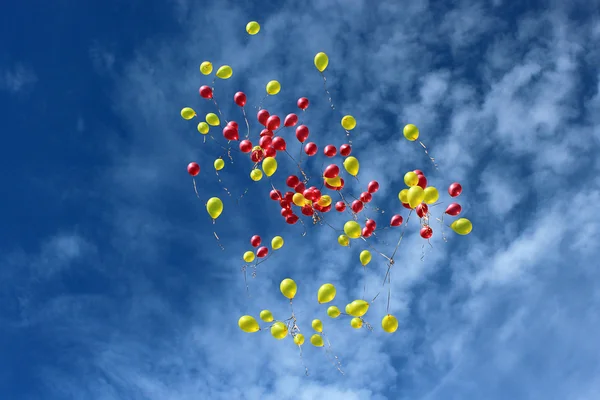 stock image Balloons in blue sky