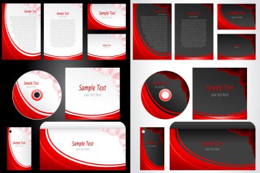 Set of Business Template clipart