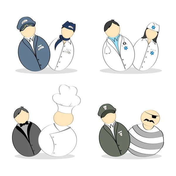 Different Profession — Stock Vector
