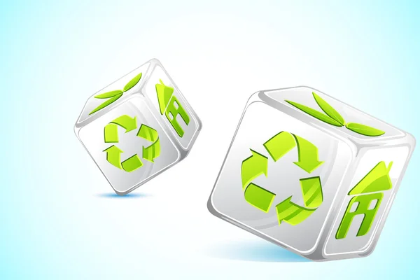 Recycle DIce — Stock Vector