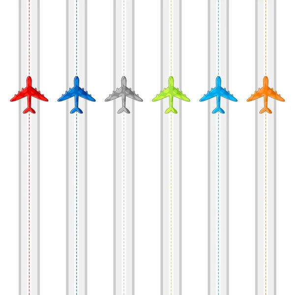 Repülő repülőgépek — Stock Vector