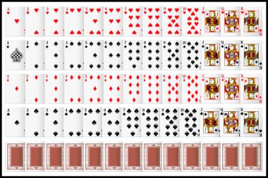 Complete set of Playing Card clipart