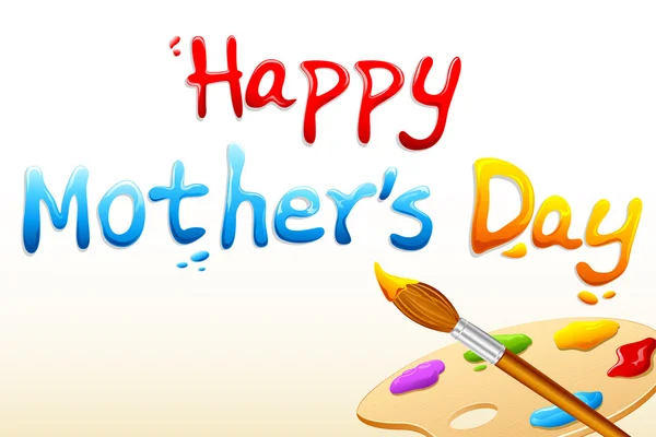 Szczęśliwa kartka na Dzień Matki — Wektor stockowy