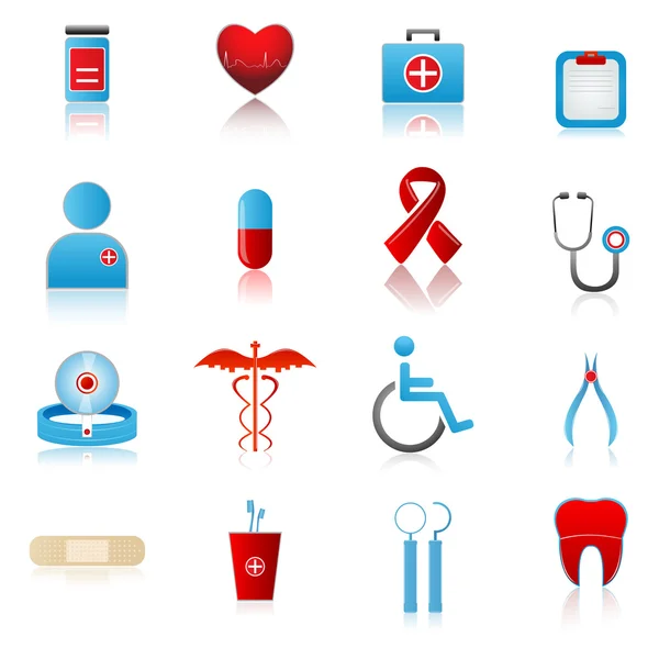 Zestaw medyczny ikona — Wektor stockowy