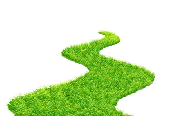 Зеленый путь — стоковый вектор