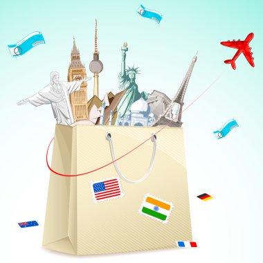 Travel package clipart