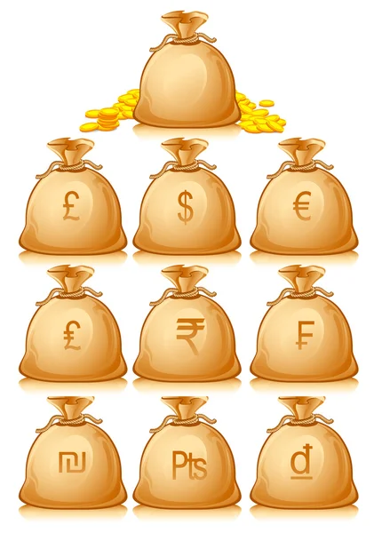 Sac d'argent — Image vectorielle
