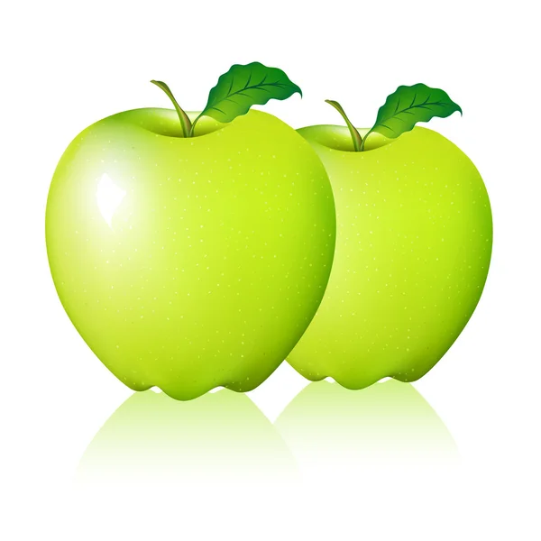 Manzana verde — Archivo Imágenes Vectoriales