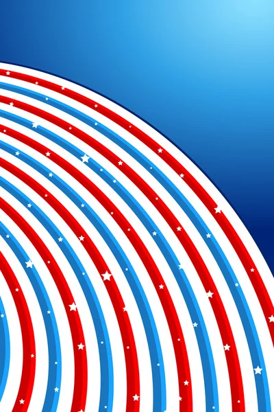 Hintergrund in amerikanischer Flaggenfarbe — Stockvektor