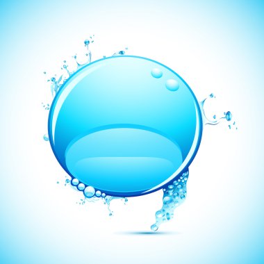 Splashing Speech Bubble clipart