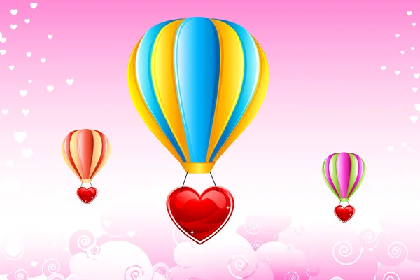 Älska ballong — Stock vektor