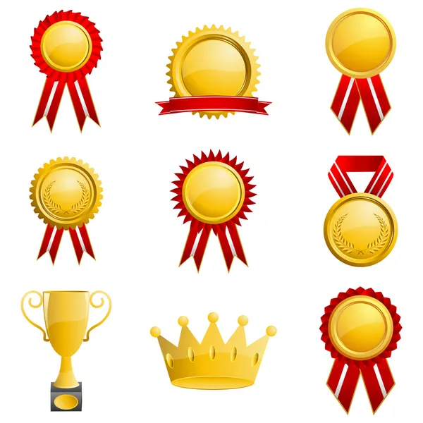 Set of Medal — Stock Vector