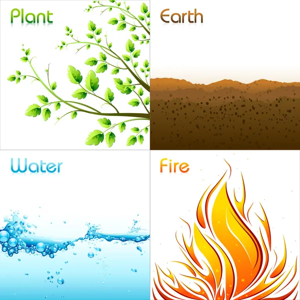 Elements of Earth — Stock Vector