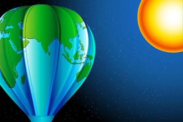 地球气球 — 图库矢量图片