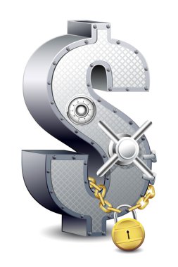 Dollar Safe clipart