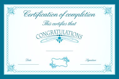 Certificate Template clipart