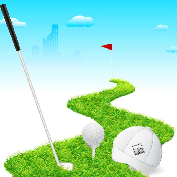Golf Accessories — Stock Vector