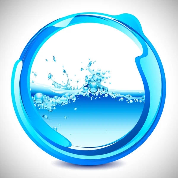 Salpicadura de agua — Vector de stock
