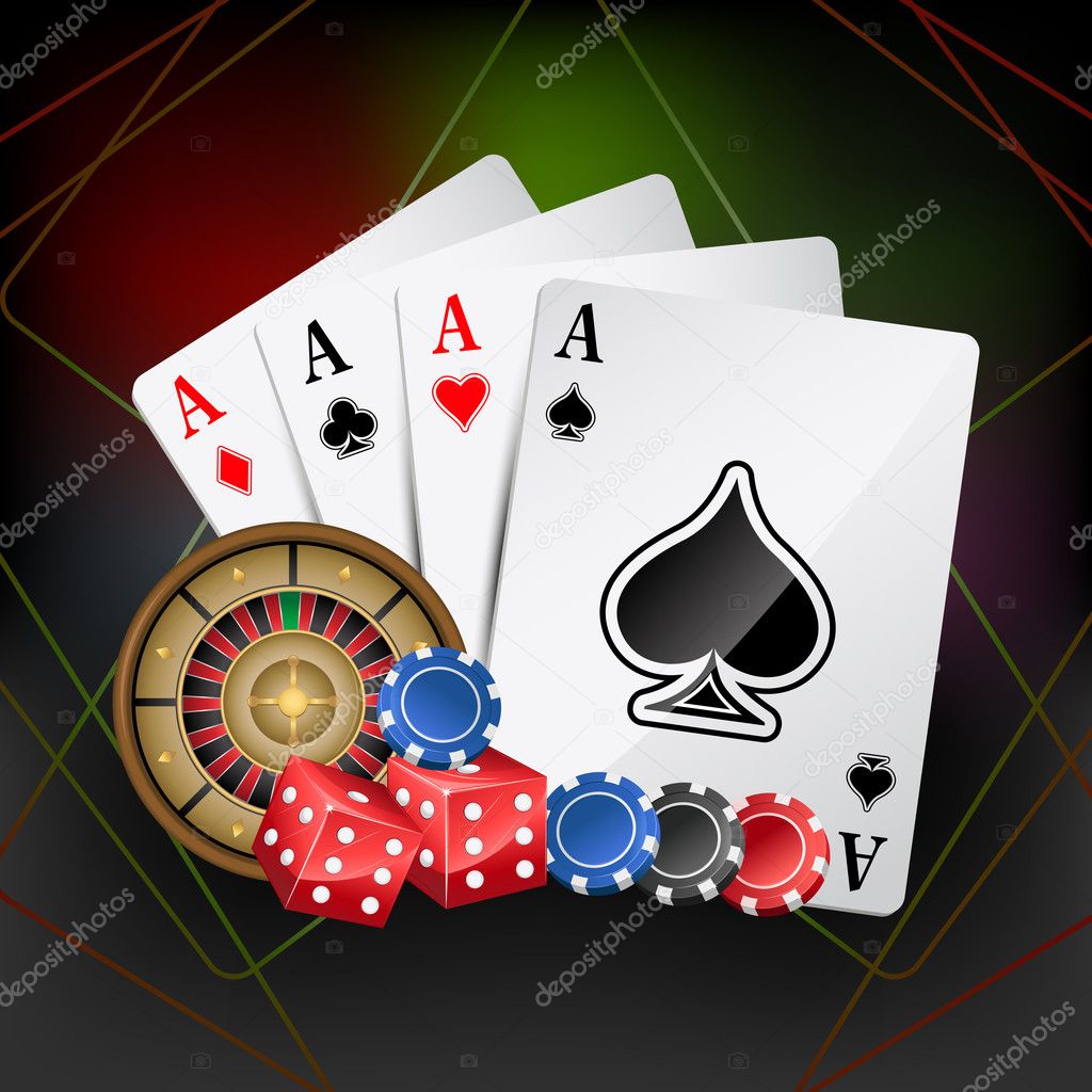 Carte as poker - card play game Stock Vector