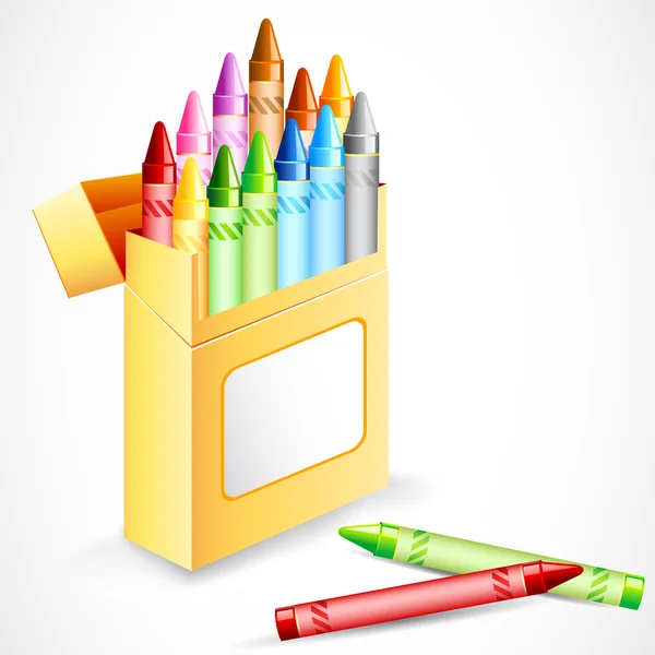 Crayon Box — Stock Vector