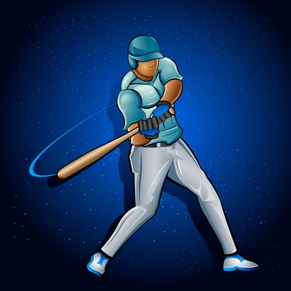 Basebollspelare — Stock vektor
