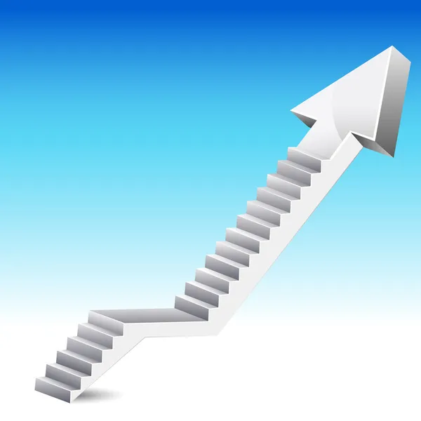 Pilen trappa — Stock vektor