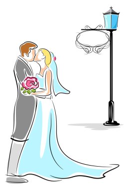 Kissing Couple clipart