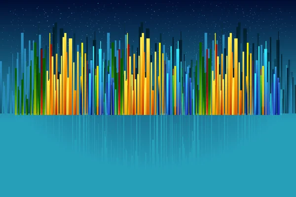 Colorful Cityscape — Stock Vector