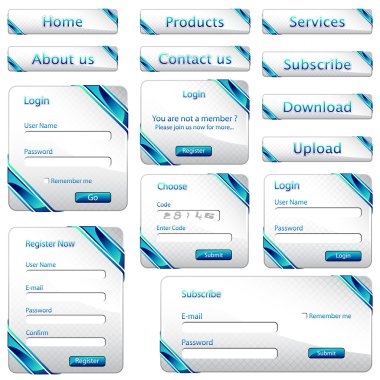 Web Form Template clipart