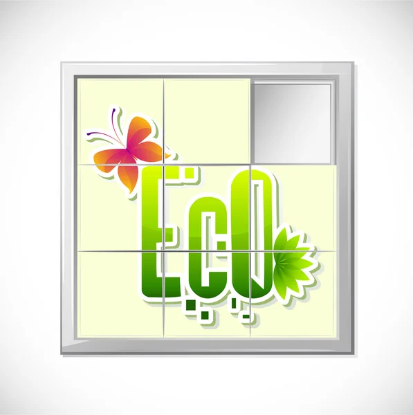 Eco Puzzle — Stock Vector