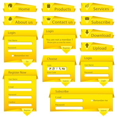 Web Form Template clipart