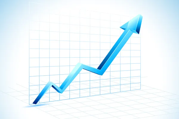 Growing Arrow — Stock Vector